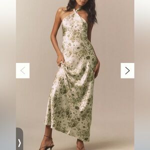 BHLDN | Dresses | Nwt Anthropologie Bhldn Anna Sleeveless Satin Layered  Sheer Crepe Maxi Dress | Poshmark